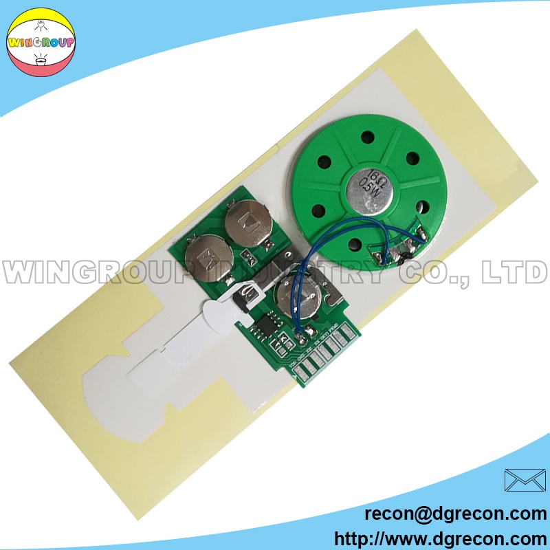 OTP sound module for greeting cards